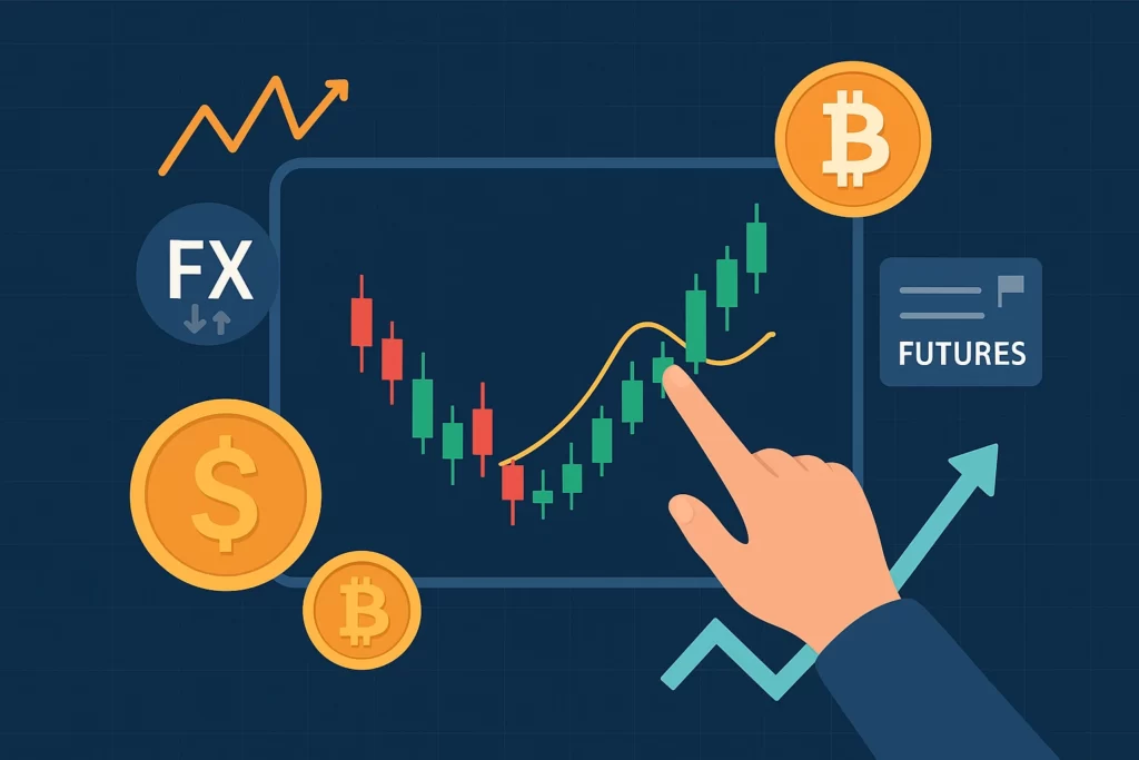 معامله گری وترید و آشنایی با ۴ بازار مالی